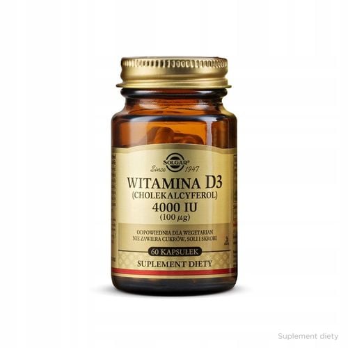 Suplement diety Solgar Witamina D3 4000 IU 60 kapsułek x2 na Arena.pl