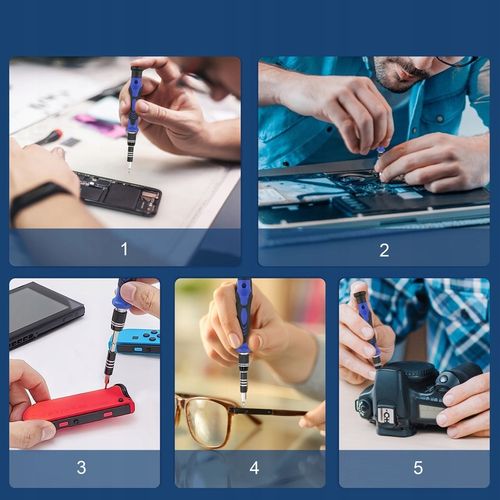 ZESTAW WKRĘTAKÓW ŚRUBOKRĘTÓW BITÓW PRECYZYJNE WYMIENNE W ETUI 75 na Arena.pl