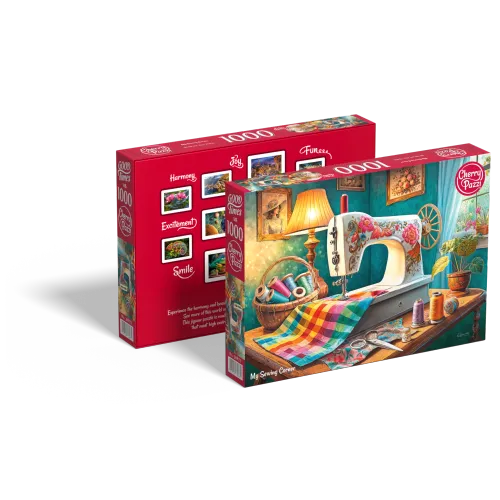 Puzzle 1000 elementów. Mój kącik do szycia 30875 na Arena.pl