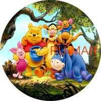 Opłatek na tort Kubuś Puchatek Przyjaciele Miś Pluszak Miód Tekst Gratis