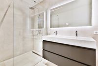 Lustro Podświetlane LED 80x60 Wodoszczelność IP65 z Włącznikiem Dotykowym