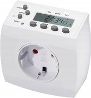 HBN gniazdo elektryczne rozgałęźnik czasowy biały 2sztuki