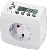 HBN gniazdo elektryczne rozgałęźnik czasowy biały 2sztuki