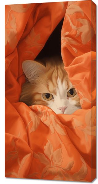 Obraz 50x100cm Ukryty Kot zdjęcie 1