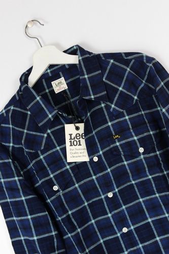 LEE 101 WESTERNER KOSZULA KRATA NAVY _ M na Arena.pl