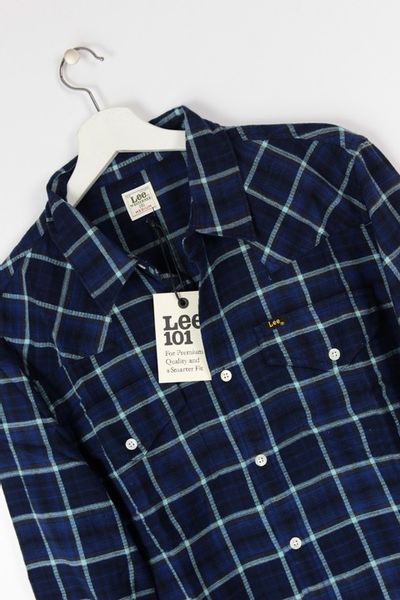 LEE 101 WESTERNER KOSZULA KRATA NAVY _ M zdjęcie 6