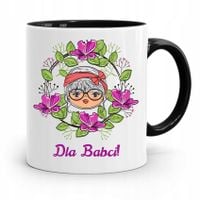 Kubek Czarny Dzień Babci Dla Babci! Prezent Z Nadrukiem Ze Zdjęciem