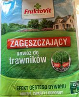Fruktovit Plus nawóz zagęszczający do trawników 25kg Efekt gęstego dywanu