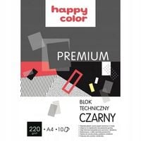 BLOK TECHNICZNY A4/10K HC PREMIUM CZARNY 7085 A'20