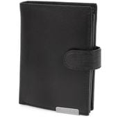 Portfel męski ze skóry z RFID Bellugio - czarny