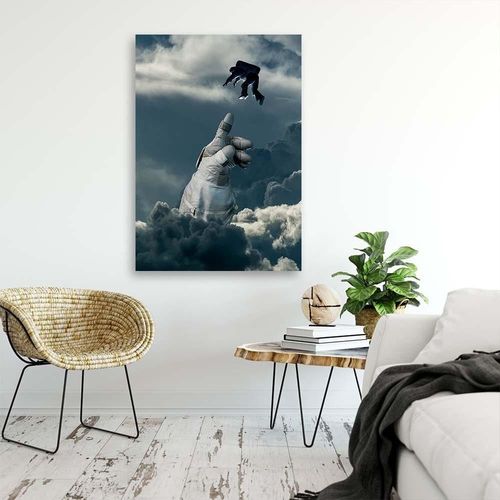 Deco Panel, Dłoń w chmurach abstrakcja 50x70 na Arena.pl