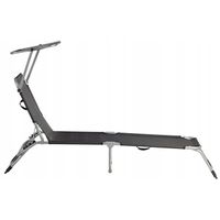 Leżak metal czarny ModernHome