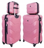 ZESTAW 2w1 WALIZKA PODRÓŻNA NA KÓŁKACH DUŻA XXL KUFEREK KOSMETYCZKA