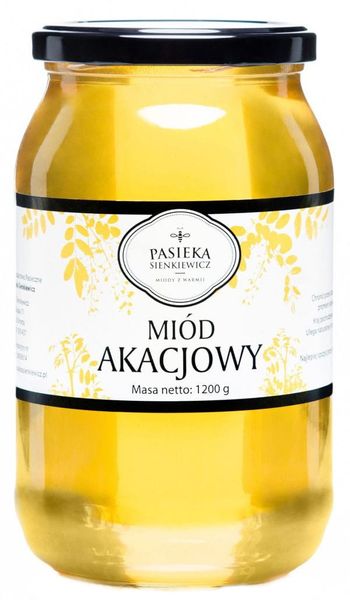 Miód Akacjowy 900ml 1200g zdjęcie 1