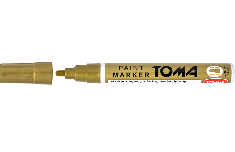 MARKER OLEJOWY GOLD MEDIUM TOMA zdjęcie 1