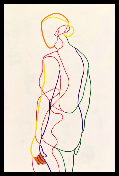Plakat 30x45cm Tęczowy Zarys zdjęcie 2