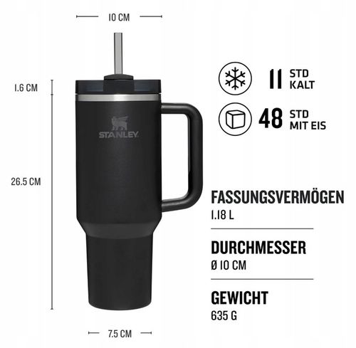 STANLEY CUP KUBEK QUENCHER H2.O FLOWSTATE TUMBLER 1200ml 1180ml BLACK NOWY na Arena.pl