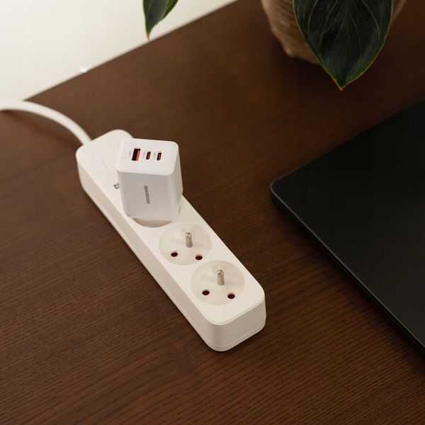 Spacecase Usb Charger 65W Gan Sc009W White zdjęcie 10