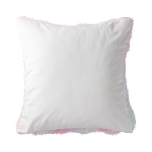 Kolorowa poszewka na poduszkę 45 x 45 cm z długowłosego polaru i mikrofibry do sublimacji na Arena.pl