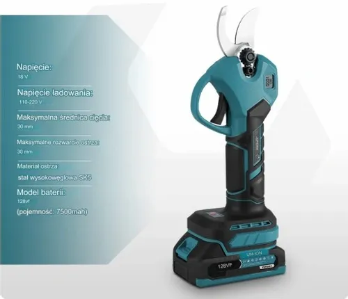 SEKATOR ELEKTRYCZNY AKUMULATOROWY 2X BATERIA 30mm COmmon na Arena.pl