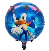 Balon foliowy okrągły Sonic 45 cm (luz)