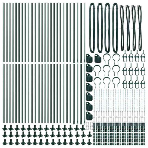 Słupek ogrodzeniowy. 52 pcs Srebrny 3.2 x 3.2 x 140 cm Stal na Arena.pl