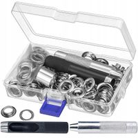 Zestaw do oczek banerowych plandek Niklowane 12 mm / 100 sztuk oczek