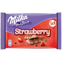MILKA STRAWBERRY CZEKOLADA MLECZNA BATONIKI TRYSKAWKOWE 5x37g