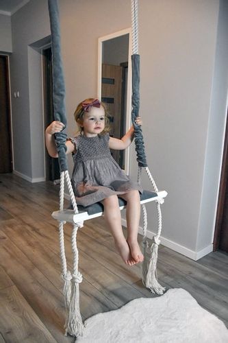 huśtawka do pokoju popielaty MAŁPISZON na Arena.pl