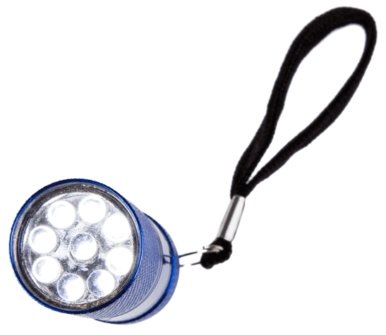 Kieszonkowa Latarka Turystyczna 9 LED - Czerwona zdjęcie 3