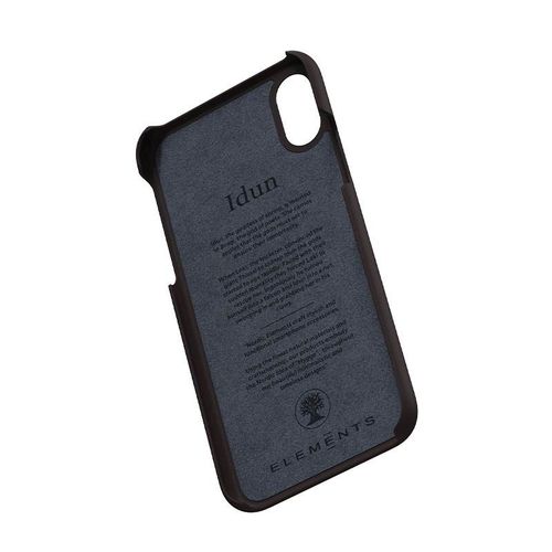 Nordic Elements Saeson Idun - Materiałowe etui iPhone Xs / X (Dark Brown Pattern 2) na Arena.pl