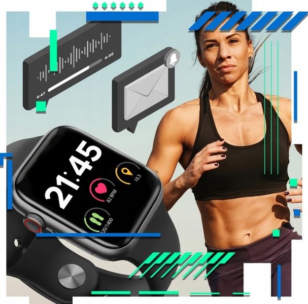 SMARTWATCH zegarek SMARTBAND do IPHONE HUAWEI PULSOMETR KROKOMIERZ AMOLED zdjęcie 9