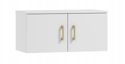 Szafka łazienkowa nad pralkę NERO 80 biała (GOLD) na Arena.pl