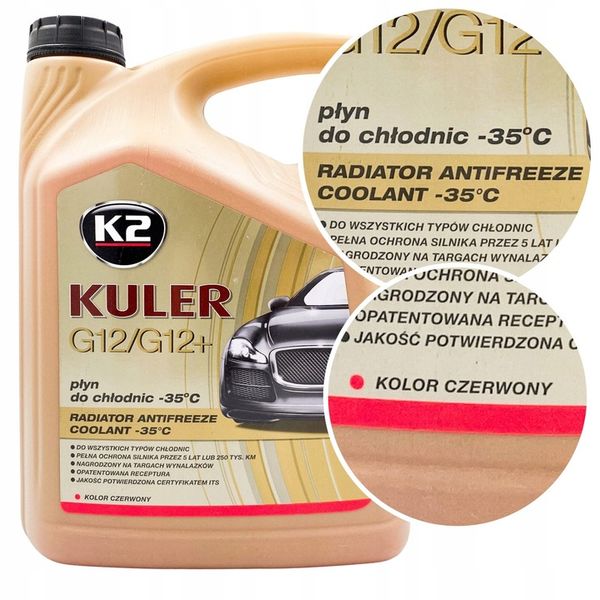 PLYN DO CHLODNIC KULER 5L -35C CZERWONY zdjęcie 5