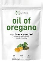 Olejek z Oregano w Kapsułkach Miękkich, 300 Sztuk | Formuła 2w1 z Olejem z