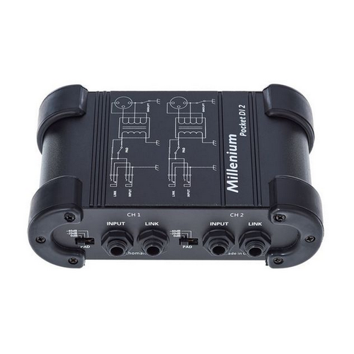 Pasywny 2-kanałowy moduł DI Box Dual/Mono Millenium Pocket DI 2 na Arena.pl