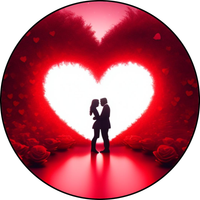 Opłatek na tort Serduszka Miś Misie Okazjonalny Tekst Love