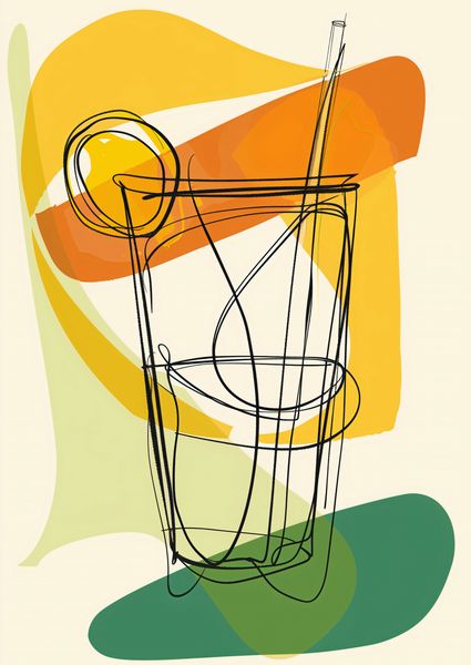 Plakat 42x59,4cm Koktajl Artystyczny zdjęcie 1