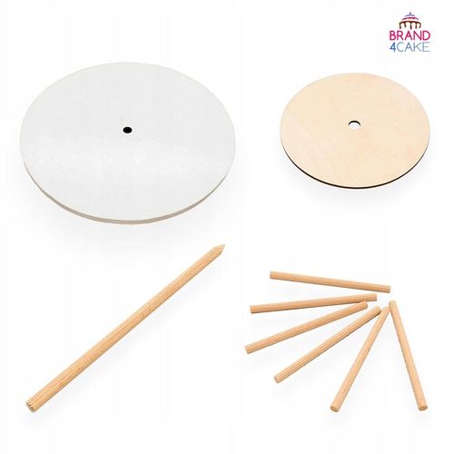 Stojak Stelaż na tort 3-piętrowy 40/24/18 cm Podkład pod tort Piętrowy na Arena.pl