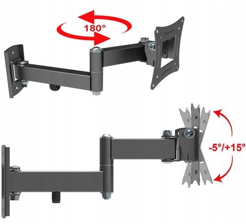 EXTRA MOCNY OBROTOWY UCHWYT DO MONITORA lub TELEWIZORA 10-32 cal na Arena.pl