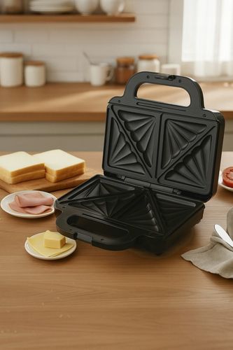 TOSTER OPIEKACZ DO KANAPEK TOSTÓW SANDWICH 1000W STAL NIERDZEWNA na Arena.pl