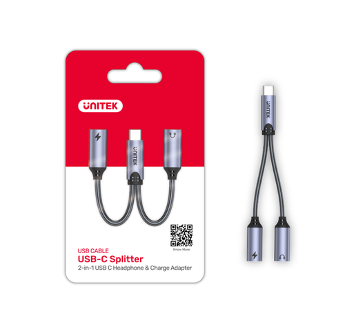 Unitek Adapter USB-C na 2 x port USB-C audio i 18W na Arena.pl