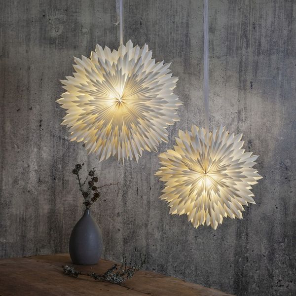 Gwiazda wisząca biała ICE 70 cm zdjęcie 15