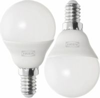 Żarówka LED E14 470lm 4000K neutralna biała kula opalowa IKEA SOLHETTA 2 szt.
