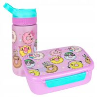 Zestaw Śniadaniówka CoolPack 765 ml + bidon Happy Donuts
