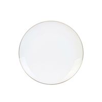 Talerz Pearl Gold 20cm biały