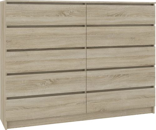 KOMODA K 160 cm 10 SZUFLAD SONOMA na Arena.pl