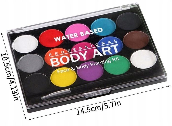 ZESTAW FARB DO MALOWANIA TWARZY CIAŁA BUZI DLA DZIECI zdjęcie 13