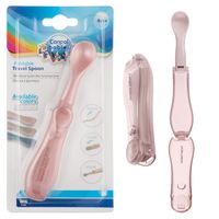 CANPOL Składana łyżeczka turystyczna dla dzieci RÓŻOWA