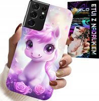 ETUI DO SAMSUNG GALAXY S21 Ultra - SŁODKI JEDNOROŻEC, WZORY DLA DZIECI CASE